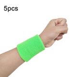  10 cái 8x8cm Phụ nữ Đàn ông Màu trơn Cotton Sport Sweatband Brace Wraps Guards (Màu đỏ) 