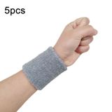  10 cái 8x8cm Phụ nữ Đàn ông Màu trơn Cotton Sport Sweatband Brace Wraps Guards (Màu đỏ) 