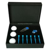  11 trong 1 6 Tees Golf + Dụng cụ Divot + Bộ Hộp quà 3 Quả bóng Golf (Xanh lam) 