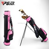  PGM Golf Công suất lớn Túi nylon + PU có giá đỡ cho nam và nữ (Đen đỏ) 