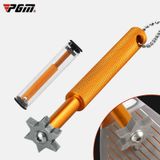  PGM Golf Club Cleaner Club Face Groove Dụng cụ làm sạch rãnh, Dao màu mận chín ngẫu nhiên 