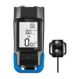  Đèn đồng hồ mã cho xe đạp không dây 3 trong 1 Ánh sáng mạnh Ánh sáng phía trước, Màu sắc: Xanh lam 