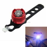  Nhôm Xe đạp Đi xe đạp Phía trước Đuôi xe Mũ bảo hiểm Đỏ Trắng Đèn Flash Đèn LED Cảnh báo An toàn Đèn Cảnh báo Đi xe đạp Thận trọng Ánh sáng Không thấm nước (Đèn Đỏ Vỏ Trắng) 