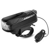  West Biking Xe đạp Light Cưỡi Loa Đèn USB Mountain Bike Glare Xe phía trước (Đen) 