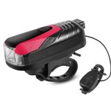  West Biking Xe đạp Light Cưỡi Loa Đèn USB Mountain Bike Glare Xe phía trước (Đen) 