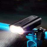  Đèn chiếu sáng phía trước dành cho xe đạp Sạc USB T6 Đạp xe Nhẹ không thấm nước Đèn xe đạp leo núi (Đen) 