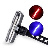  Đèn sạc USB Xe đạp Đèn LED Cảnh báo Đêm Cưỡi Đèn đuôi COB, Đặc điểm kỹ thuật: 7505 Đèn đỏ xanh 