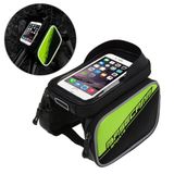  BaseCamp BC-301 Túi đựng điện thoại dành cho xe đạp Xe đạp leo núi Phía trước Khung trên cùng Tay lái Túi có cửa sổ trong suốt & tấm che nắng cho điện thoại thông minh 16 * 8cm trở xuống (Xanh lá cây) 