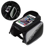  BaseCamp BC-301 Túi đựng điện thoại dành cho xe đạp Xe đạp leo núi Phía trước Khung trên cùng Tay lái Túi có cửa sổ trong suốt & tấm che nắng cho điện thoại thông minh 16 * 8cm trở xuống (Xanh lá cây) 