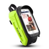  Túi đi xe đạp phía trước Túi phía trước TPU Hard Shell cưỡi chùm tia phía trước (màu xanh lá cây huỳnh quang) 