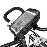  AFISHTOUR FB2036 6 inch túi xe đạp không thấm nước đa chức năng túi màn hình cảm ứng (màu đen) 