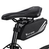  West Biking YP0707219 Xe đạp di động Túi đuôi phản quang Túi yên ngựa Túi cứng Vỏ ghế Túi đựng đồ chơi (Đen) 