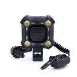  Xe đạp 2 trong 1 Chuông 140db 4 Đèn Đèn xe đạp Còi xe đạp Báo động 5 âm thanh (Màu xanh da trời) 