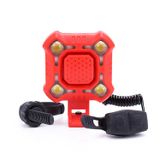  Xe đạp 2 trong 1 Chuông 140db 4 Đèn Đèn xe đạp Còi xe đạp Báo động 5 âm thanh (Màu xanh da trời) 