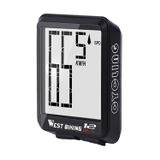  Biking West Mountain Road Bike Không dây Bảng nhân vật lớn Màn hình lớn Không thấm nước Đèn tốc độ tốc độ ánh sáng (Xanh lục) 