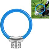  Vòng khóa xe đạp Khóa chống trộm Xe đạp Khóa an toàn nhỏ di động Khóa giá đỡ Khóa cáp đậm, Màu: Xanh 