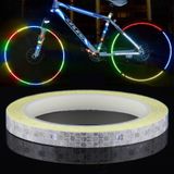  5 Rolls Xe đạp Mountain Bike Xe máy Nhãn dán ô tô Contour Sticker Phản chiếu Đêm Cưỡi Nhãn dán phản quang, Kích thước: 2 x 800cm (Vàng) 