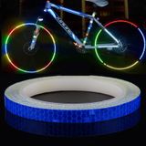  5 Rolls Xe đạp Mountain Bike Xe máy Nhãn dán ô tô Contour Sticker Phản chiếu Đêm Cưỡi Nhãn dán phản quang, Kích thước: 2 x 800cm (Vàng) 