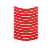  10 chiếc JG-PHC-12 Xe đạp trẻ em Xe đạp Xe đạp phản quang Sticker Đêm cảnh báo Cưỡi đường viền (màu xanh) 