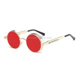  Kính râm Steampunk Retro Gọng tròn kim loại dành cho Nam Nữ (13) 