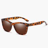  Unisex Retro thời trang Gọng nhựa UV400 Kính râm phân cực (Gradient Black + Blue) 