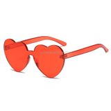  Kính râm UV400 không gọng hình trái tim cho nữ (Hồng) 
