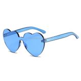  Kính râm UV400 không gọng hình trái tim cho nữ (Hồng) 