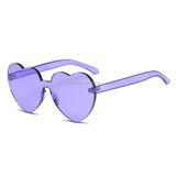  Kính râm UV400 không gọng hình trái tim cho nữ (Hồng) 