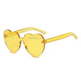  Kính râm UV400 không gọng hình trái tim cho nữ (Hồng) 