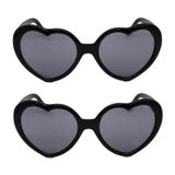  2 cặp Love Glasses Light Change Love Sunglasses (Hồng) 