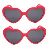  2 cặp Love Glasses Light Change Love Sunglasses (Hồng) 