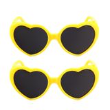  2 cặp Love Glasses Light Change Love Sunglasses (Hồng) 