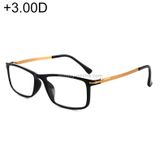  Bản lề mùa xuân màu đen Chống mỏi mắt & Kính viễn thị tia xanh, + 3,00D 