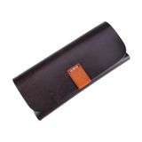  K064 Hộp đựng kính da rám nắng đa năng (màu xanh quân đội) 