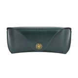  E5521 Hộp đựng kính bằng da mềm PU phong cách cổ điển đơn giản, Màu sắc: Xanh lục 