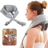  Máy mát xa cổ và vai bằng điện Máy mát xa cổ lưng Shiatsu có nhiệt (Xám) 