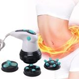  Máy mát xa điện 4 trong 1 Máy đẩy mỡ cầm tay Máy mát xa hồng ngoại 110V phích cắm US 