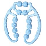  Máy mát xa cơ bắp 12 bánh sâu cho chân, cổ, cánh tay (Hồng nhạt) 