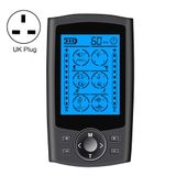  24 chế độ Máy mát xa xung điện tử kỹ thuật số thông minh toàn thân Vật lý trị liệu Meridian Massage, Đặc điểm kỹ thuật: Anh cắm (Bạc) 