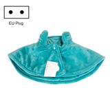  Miếng đệm vai Flannel làm nóng bằng Graphene, Thông số kỹ thuật: Phích cắm EU (Xanh hồ) 