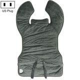  Bảo vệ vai sưởi ấm Bảo vệ cổ Bảo vệ điện Khăn choàng sưởi ấm Chăn điện US Plug (Xám đậm) 