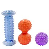  Massage Ball Fascia Ball Ball Mudcle Thư giãn Thể dục Bóng cầm tay, Phong cách: Đen chân dưới + Bump Peanut Ball + 7cm Tattan 