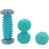  Massage Ball Fascia Fascia Ball Muscle Thư giãn Thể dục Bóng cầm tay, Phong cách: Đáy chân xanh + Bump Peanut Ball + 7cm Tattan 