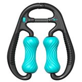  Mike 2 chiếc Loop Lid Roller Massage Cơ bắp Xoắn ốc Thư giãn Yoga Bọt Con lăn (Hồ Blue) 