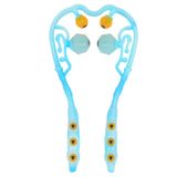  3 chiếc Hướng dẫn sử dụng Máy mát xa cổ tử cung Kính đa chức năng Massage và cổ Massage, Hình dạng: Tăng cường trị liệu từ tính màu xanh 