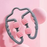 Bọt trục massage cơ bắp yoga con lăn vật tư thể dục (loại thả nước cherry màu hồng) 