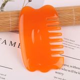  Tấm cạo nhựa Massage Gân mặt Thẩm mỹ viện Bảng cạo râu Bút châm cứu, Phân loại màu sắc: Lược nhựa màu vàng Meridiary 