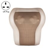  Gối mát xa mini đa chức năng Máy mát xa cổ và vai, Loại phích cắm: Ổ cắm của Anh (Đen) 
