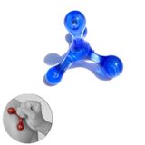  Frog Type Massager Manual Balance Four Ball Massager Waist Massage Ball, Color: Four-ball Blue 
