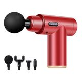  Fascia Massage Mini Điện cơ Massage Thể dục di động Cơ bắp Thư giãn Massage LCD (Đêm tối Đen) 